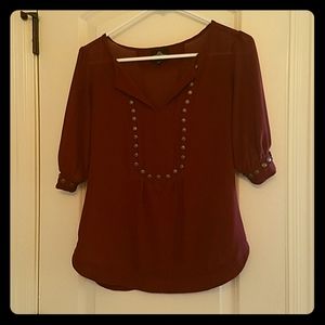 V neck chiffon shirt